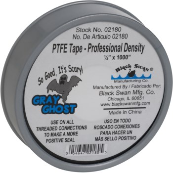 Black Swan Mfg 02180 1/2in. X1000in. Ptfe Tape