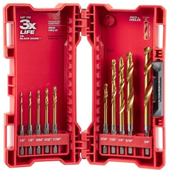 Milwaukee Tool  48-89-4633 10pc Hex Drill Bits