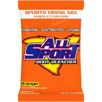 All Sport Electrolyte Drink Powder, Orange - 2.5 Gal