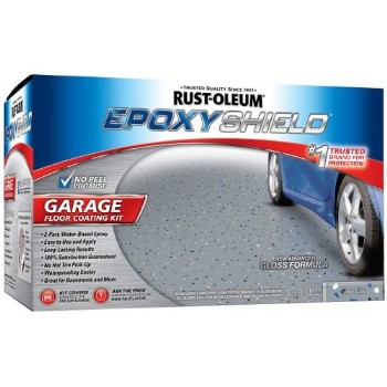Rust-Oleum 251965 Epoxy Floor Coating Kit - Gray Gloss