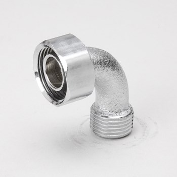 B&K Chrome Bath Cock Coupling Elbow   1/2" MPT