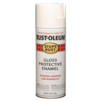 Stops Rust Spray Paint, Gloss White