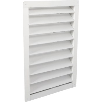 Air Vent Gable Louver Vent, White - 12" x 18"