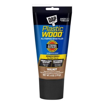 Plastic Wood Filler, Walnut - 6 oz