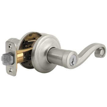 Lido Entry Lever Lock ~ Satin Nickel