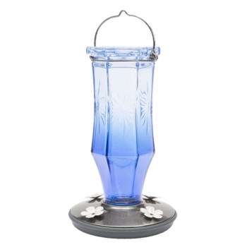 Sapphire Starburst Vintage Hummingbird Feeder - 16 oz