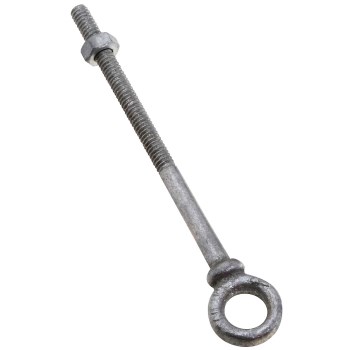 National N245-084 Forged Steel Eye Bolt, Galvanized ~ 1/4" x 4"