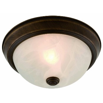 Hardware House  119962 Ceiling Light, Oil Rubbed Bronze-Two Pack  ~ 13.75" 