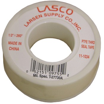 Tape, PTFE Thread Sealing ~ 1/2" x 260"