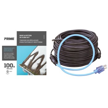 Roof & Gutter Cable De-Icing Kit ~ 100 Ft