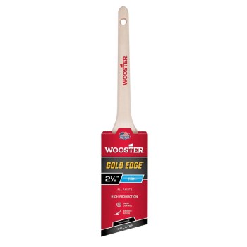 Gold Edge Thin Angle Sash Brush   2-1/2" 