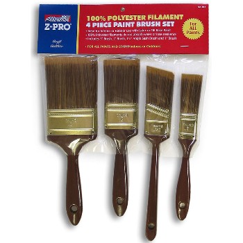 Polyester Blend Brush Set ~ 4 Pieces