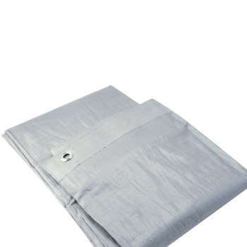 Heavy Grade Poly Tarp, Silver - 6 x 8 Ft