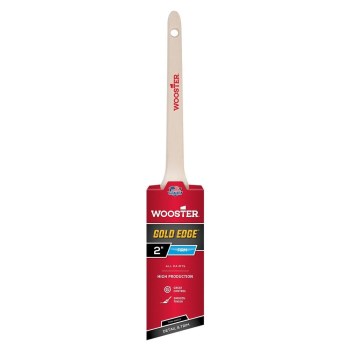 Gold Edge Thin Angle Sash Brush    2"
