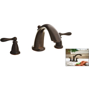 Caldwell Design 2-Handle High Arc Roman Tub Faucet, Mediterranean Bronze 