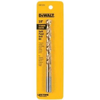 DeWalt DW1324 Titanium Drill Bit, 3/8 inch