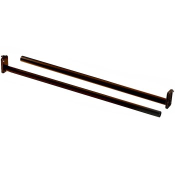 Adjustable Closet Rod, Oil-Rubbed Bronze ~ 30-48in.