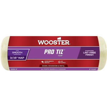 Pro-Tiz Roller Cover, Super Smooth ~ 9" x 3/16" Nap