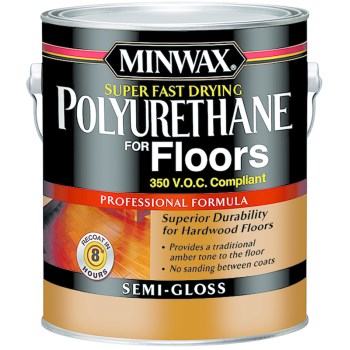 Minwax Super Fast-Drying Polyurethane for Floors, Semi Gloss ~ 1 gallon