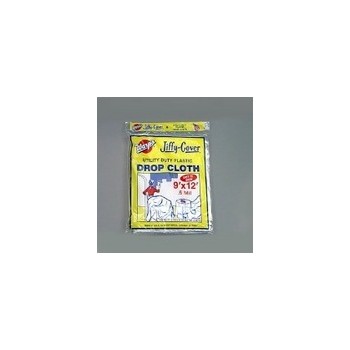 Warp Bros U912-48 Plastic Drop Cloth, 9 X 12 Feet 0.6 Mill