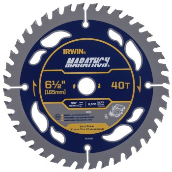 Irwin Marathon Cordless Circular Saw Blade   6-1/2"   40T