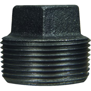 Black Plug, Malleable ~ 1/2"