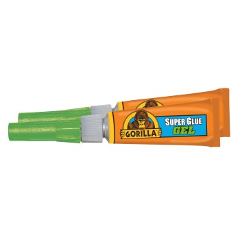 Gorilla Super Glue Gel, 2pk
