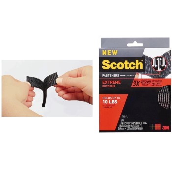 Scotch Extreme Fastener, Black ~ 1" x 10 Ft