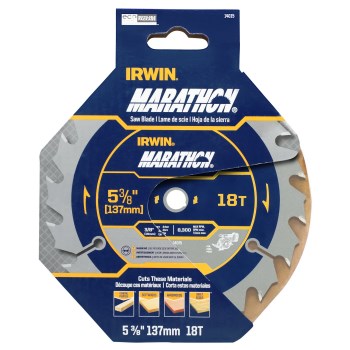 Irwin Marathon Cordless Circular Saw Blade   5-3/8"  18T