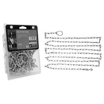 Campbell Chain 320-9507 Tie Out Chain for Small to Medium Dog, Zinc Plated  ~ # 2/0 x 20 Ft