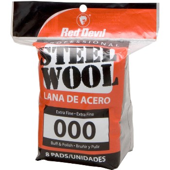 Red Devil 0321 Steel Wool ~ 8 Pads 