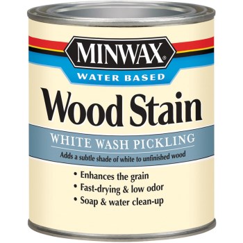 Minwax 61860 White Wash Pickling Stain, Water Based ~ Quart