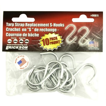 Erickson Mfg 06611 Replacement Tarp Strap S-Hooks