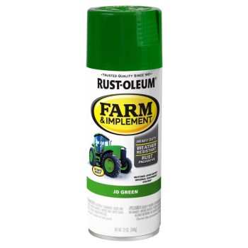 Farm & Implement Spray Paint, John Deere Green - 12 oz