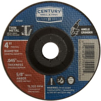 Century Drill & Tool   75551 4x.045 Metal Cut Wheel