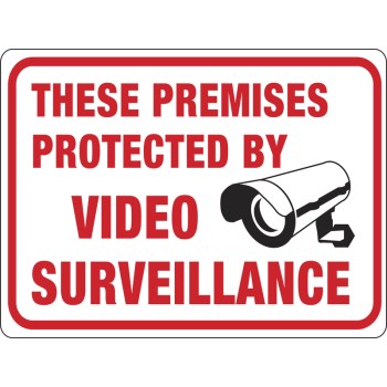 Video Surveillance Sign ~ 9" x 12"