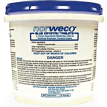 Septic Tank Disinfecting Tablets ~ 1.9 lb Tub