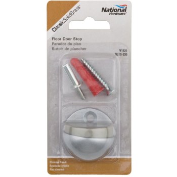 Solid brass/Chr Floor Door Stop, Visual Pack 1936