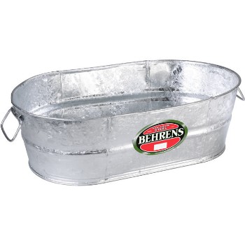 Galvanized Oval Tub ~ 16 Gallons