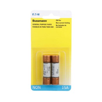 Cartridge Fuse, One-Time Use, Carded - 15 Amp