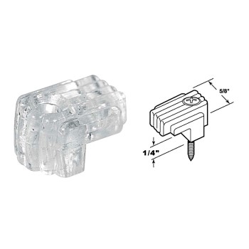 PrimeLine/SlideCo U9003 Clear Mirror Clips, Fits 1/8" to 1/4" Glass