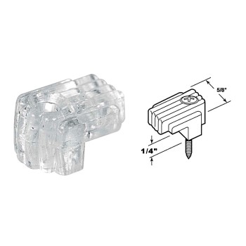 PrimeLine/SlideCo U9003 Clear Mirror Clips,  Fits 1/8" to 1/4" Glass