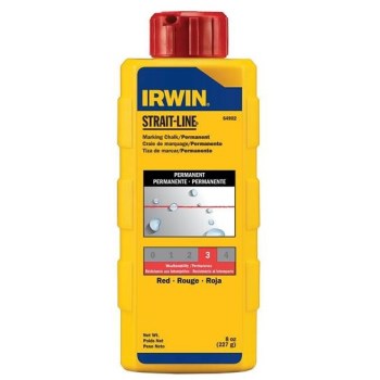 Irwin Strait-Line Powdered Chalk, Red - 8 oz