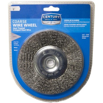 Century Drill & Tool   76851 5in. Coarse Wire Wheel