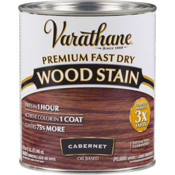 Rust-Oleum 262016 Varathane Premium Fast Dry Interior Wood Stain, Cabernet ~ Quart