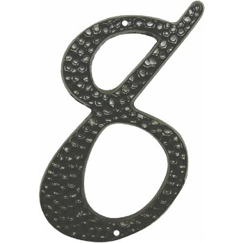 Hy-Ko DC-3/8 Black House Number - # Eight - 3 1/2" 