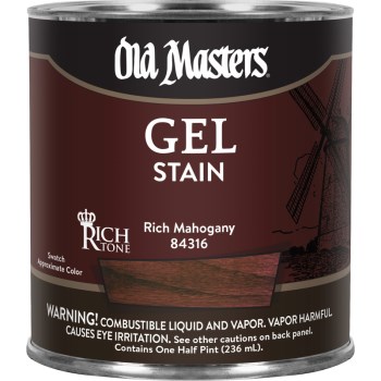 Gel Stain,  Rich Mahogany ~ Half Pint 