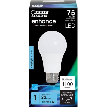 Feit Electric  OM75DM/930CA Led A19 Dim Bulb