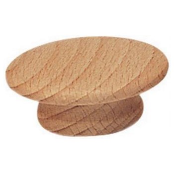 Round Wood Knob  1-1/2"  