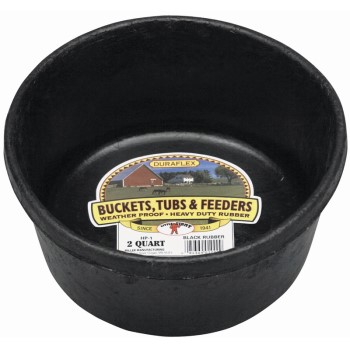 DuraFlex Rubber Feed Pan ~ 2 Quart